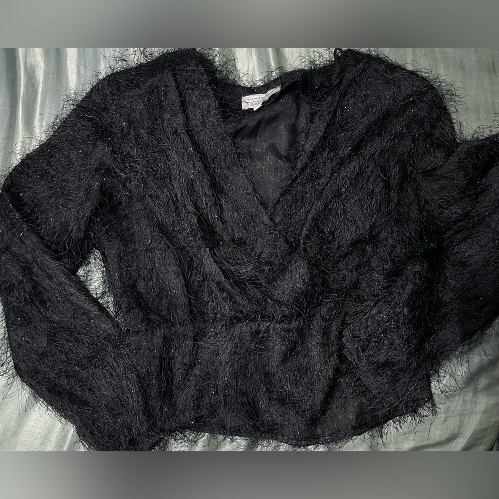 & Other Stories sheer sparkle top